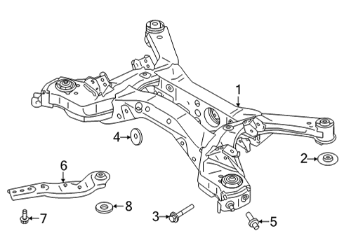 2023 Nissan Pathfinder Suspension Mounting - Rear Diagram 2