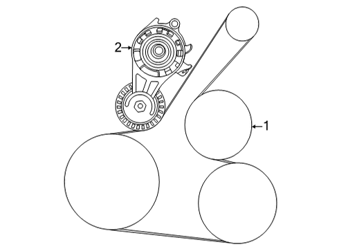 2020 Nissan Versa Belts & Pulleys Diagram