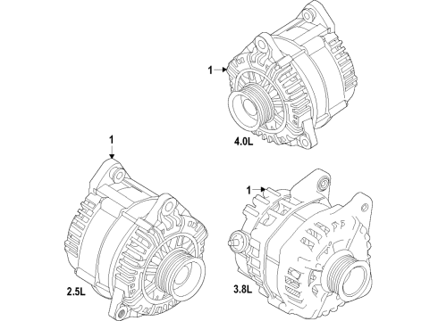 2021 Nissan Frontier Alternator Diagram 1