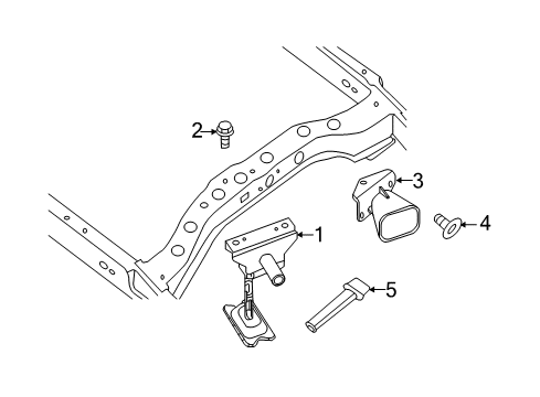 2021 Nissan NV 3500 Spare Tire Carrier Diagram