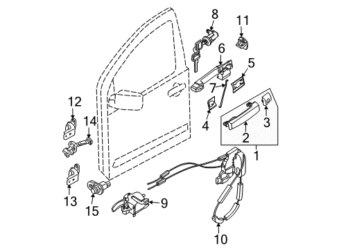 2020 Nissan Frontier Front Door Diagram 2