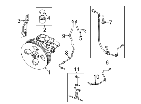 2021 Nissan NV 3500 P/S Pump & Hoses, Steering Gear & Linkage Diagram 3