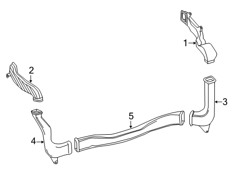 2020 Nissan Pathfinder Ducts Diagram 3