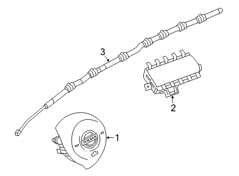 2021 Nissan Leaf Air Bag Components Diagram 1