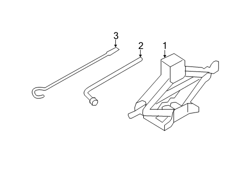 2020 Nissan Rogue Jack & Components Diagram 1