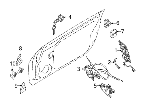 2020 Nissan 370Z Door Diagram 5