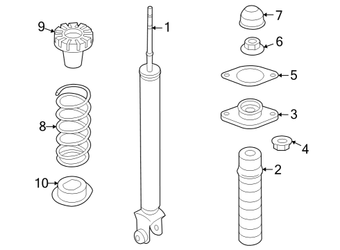 2024 Nissan Z BUMPER ASSY-BOUND,REAR SUSPENSION Diagram for 55240-6GR0A