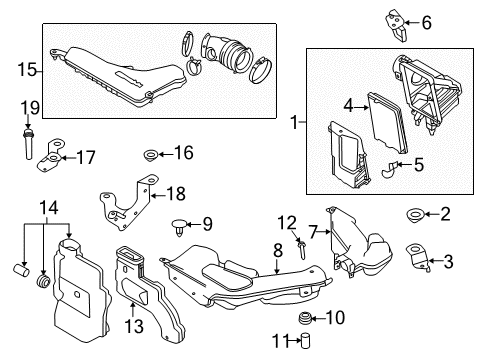 Air Filter Diagram for 16546-4BA1J