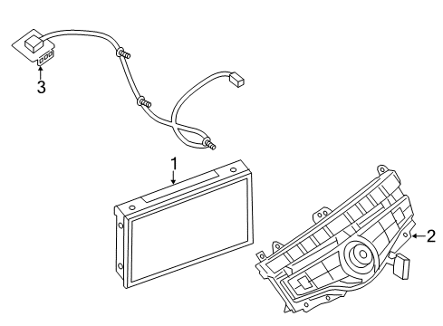 2020 Nissan Pathfinder Navigation System Components Diagram