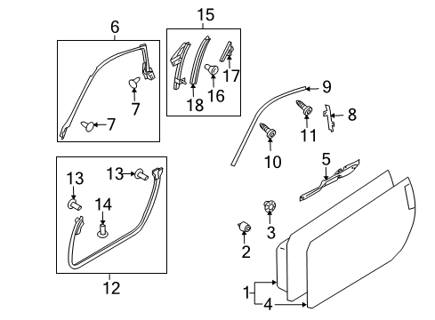 2020 Nissan 370Z Door & Components Diagram