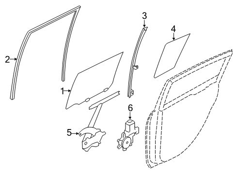 2022 Nissan Leaf Rear Door Diagram 1