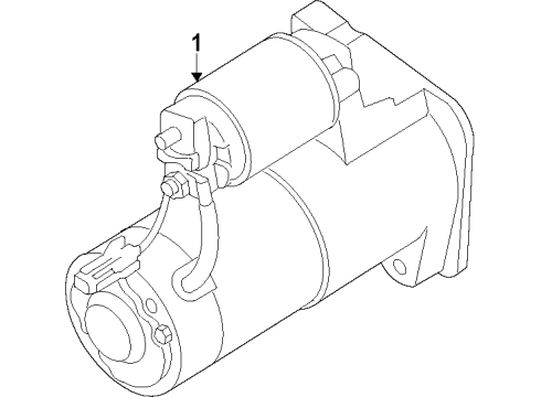 Motor Assembly-Starter REMAN Diagram for 23300-1PE0AR