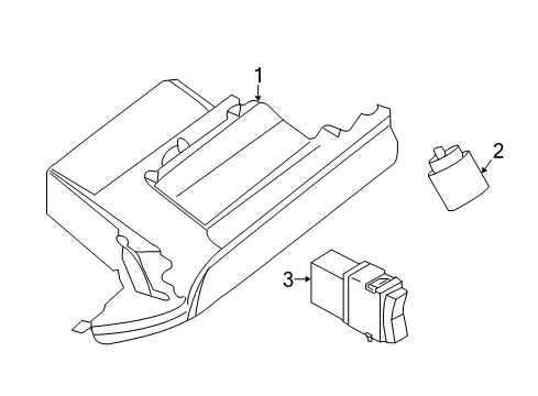 2023 Nissan Maxima PANEL ASSY-INSTRUMENT LOWER Diagram for 68102-9DM1A