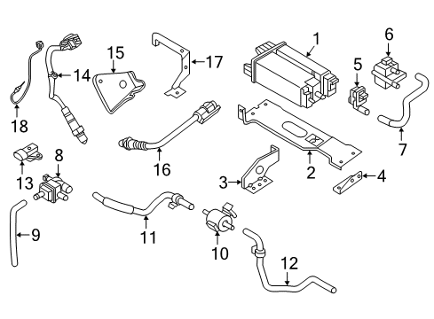 2020 Nissan Armada Emission Components Diagram