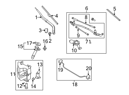 2020 Nissan 370Z Wipers Diagram