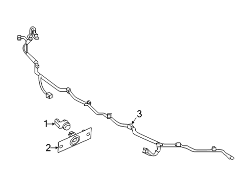 2021 Nissan Titan Electrical Components - Front Bumper Diagram