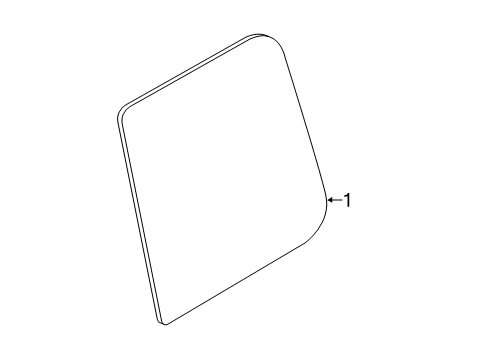 2021 Nissan Titan Front Door Glass & Hardware Diagram 3