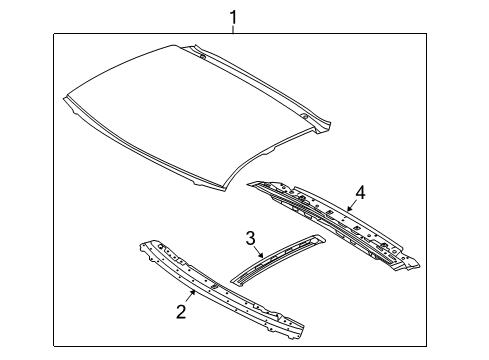 2020 Nissan 370Z Roof & Components Diagram