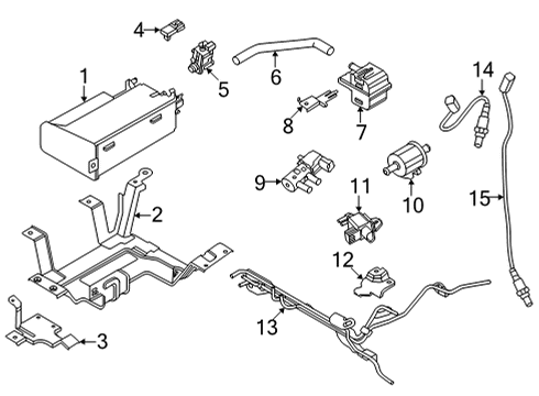 2022 Nissan Pathfinder Emission Components Diagram