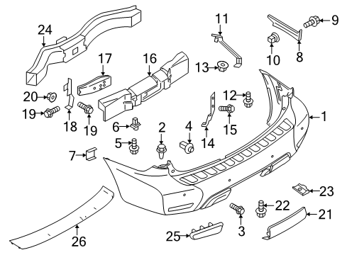 2020 Nissan Armada Rear Bumper Diagram