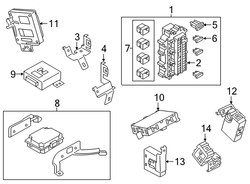 Block Assembly-Junction Diagram for 24350-6JE0A