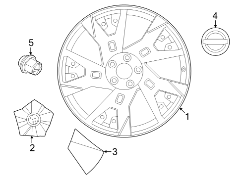 2023 Nissan ARIYA COVER-DISC WHEEL Diagram for 40315-5MP1C