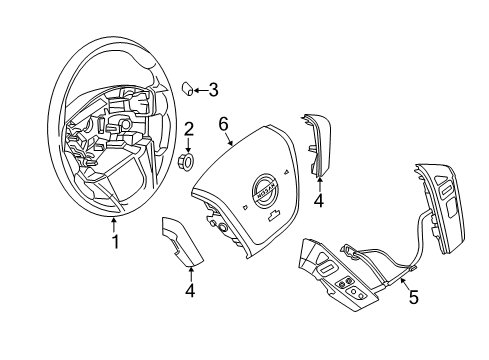 2021 Nissan NV 3500 Steering Column & Wheel, Steering Gear & Linkage Diagram 4