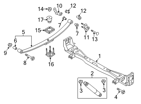 2021 Nissan NV Rear Suspension Diagram 1