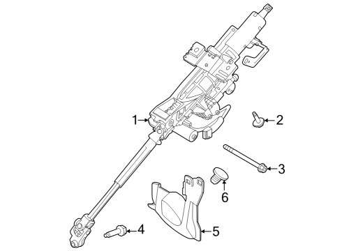 2023 Nissan ARIYA Steering Column & Wheel, Steering Gear & Linkage Diagram 3