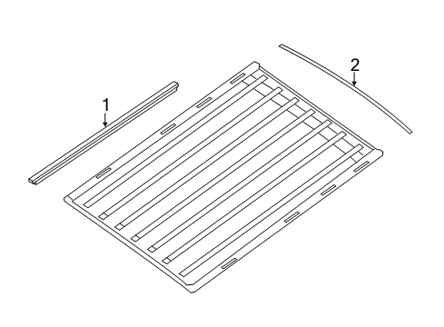 2021 Nissan NV 3500 Exterior Trim - Roof Diagram 2