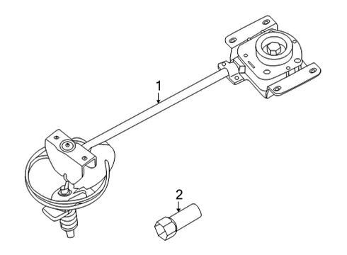 2023 Nissan Pathfinder Spare Tire Carrier Diagram