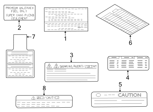 2023 Nissan Z LABEL-EMISSION CONTROL INFORMATION Diagram for 14805-6GP0A