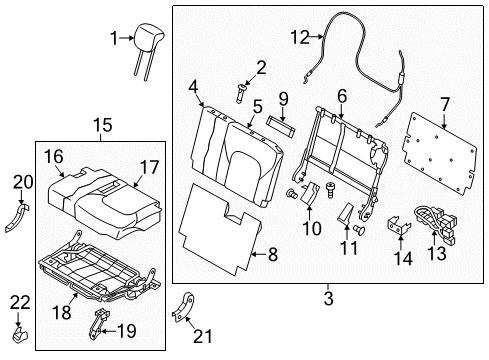 2020 Nissan Armada Third Row Seats Diagram 2