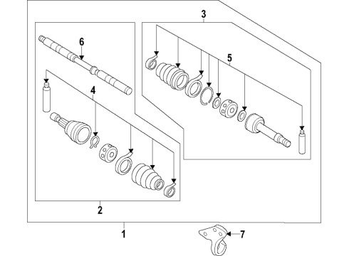 2020 Nissan Maxima Axle Shafts & Joints, Drive Axles Diagram