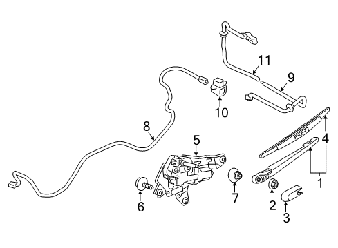 2020 Nissan Armada Wipers Diagram 2