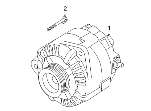 2023 Nissan Pathfinder Generator Diagram for 23100-6SA0B