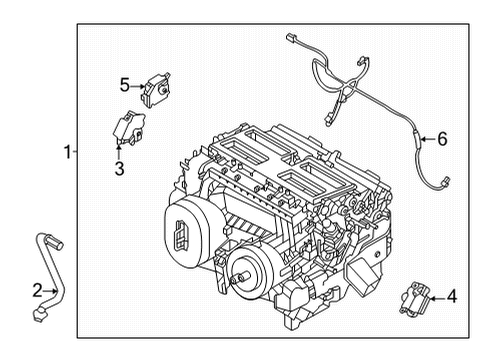 2022 Nissan Pathfinder Harness-Sub Diagram for 24040-6SA0A