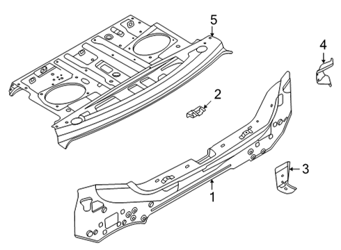 2021 Nissan Sentra Rear Body Diagram