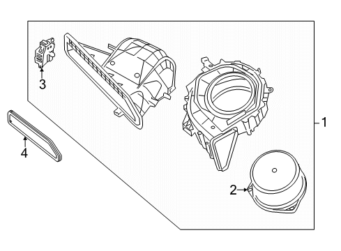 2020 Nissan Pathfinder Heater Core & Control Valve Diagram 1