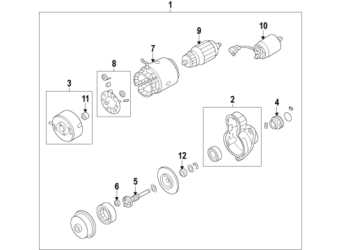 Motor Assembly-Starter REMAN Diagram for 2330M-EN22BRW