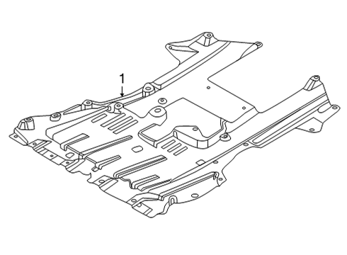 2021 Nissan Sentra Splash Shields Diagram