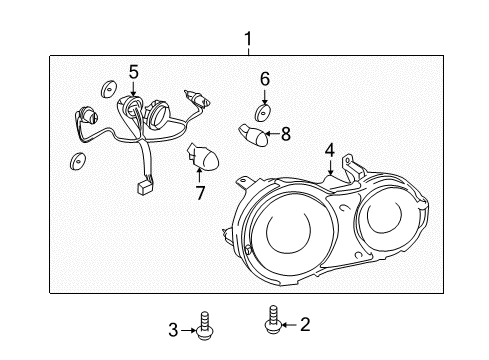 2020 Nissan GT-R Combination Lamps Diagram