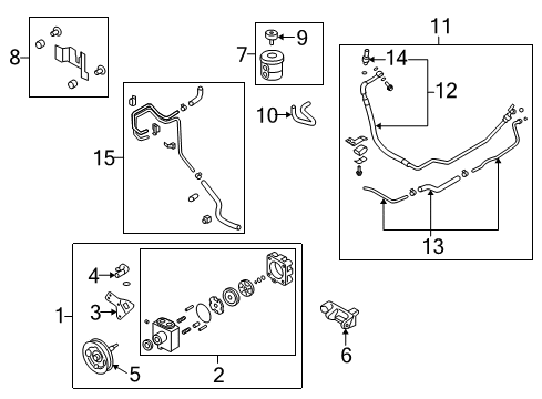 2020 Nissan GT-R P/S Pump & Hoses, Steering Gear & Linkage Diagram 2