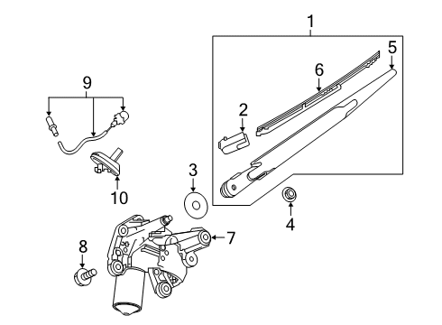 2021 Nissan Kicks Wipers Diagram 1