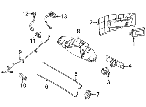 2022 Nissan Pathfinder Camera Assy-Front View Diagram for 284F1-6TA0A