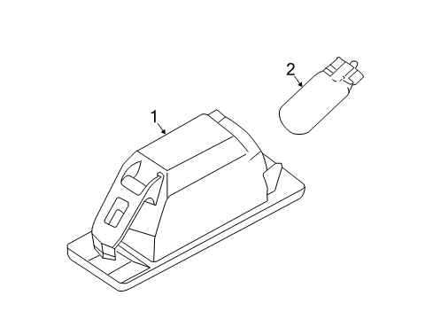 2021 Nissan Rogue Sport Bulbs Diagram 3