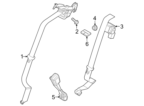 2023 Nissan ARIYA Seat Belt Diagram 2