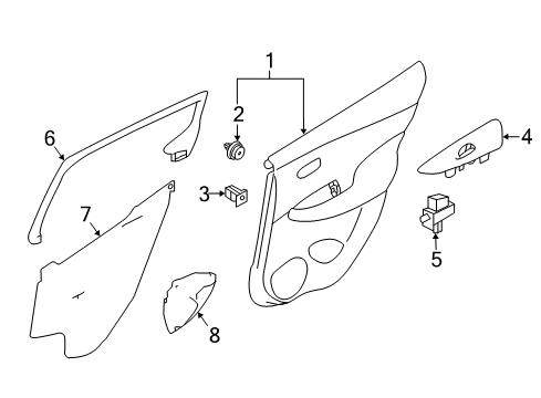 2022 Nissan Leaf Rear Door Diagram 2