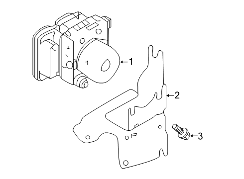 2024 Nissan Altima ACTUATOR ASSY - ANTI SKID Diagram for 47660-6AL0C