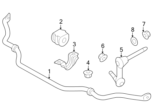 2024 Nissan Z BUSH-STABILIZER Diagram for 54613-6GR0A